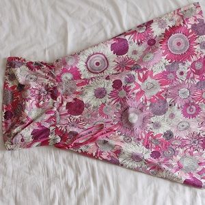 J. Crew LoL Vintage Floral Strapless Dress